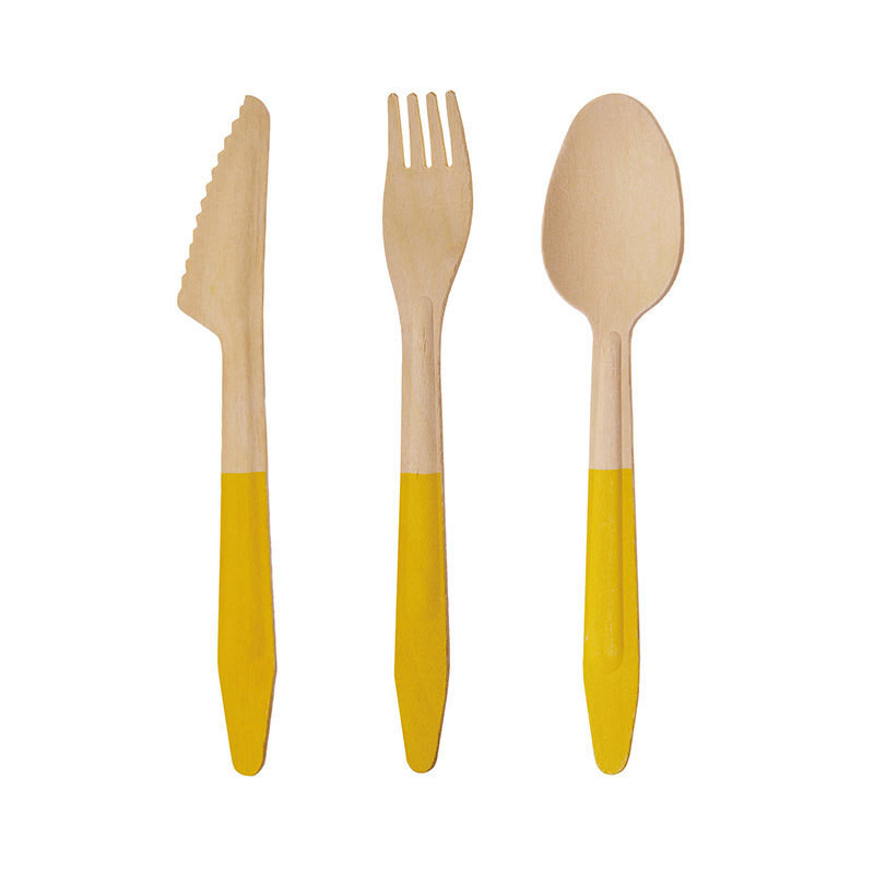 Laatste bedrijfscasus over Het verven | De hete Gestempelde Reeks van Logo Compostable Knife, van de Vork en van de Lepel