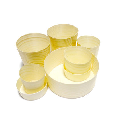 4.5mm Wooden Eco Friendly Disposable Coffee Cups Biodegradable Takeaway Coffee Cups