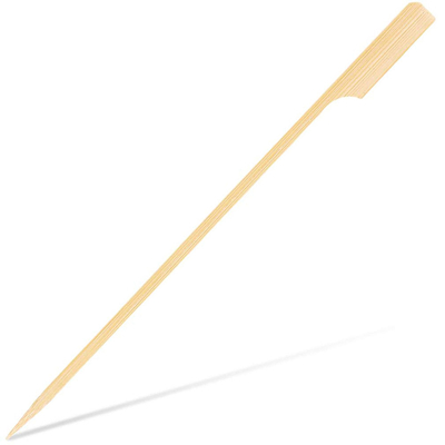 Eco Friendly Disposable BBQ Bamboo Food Picks Skewers 12 Inch