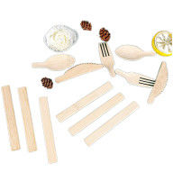 6.7inch Disposable Bamboo Cutlery Biodegradable Bamboo Spoons For Party