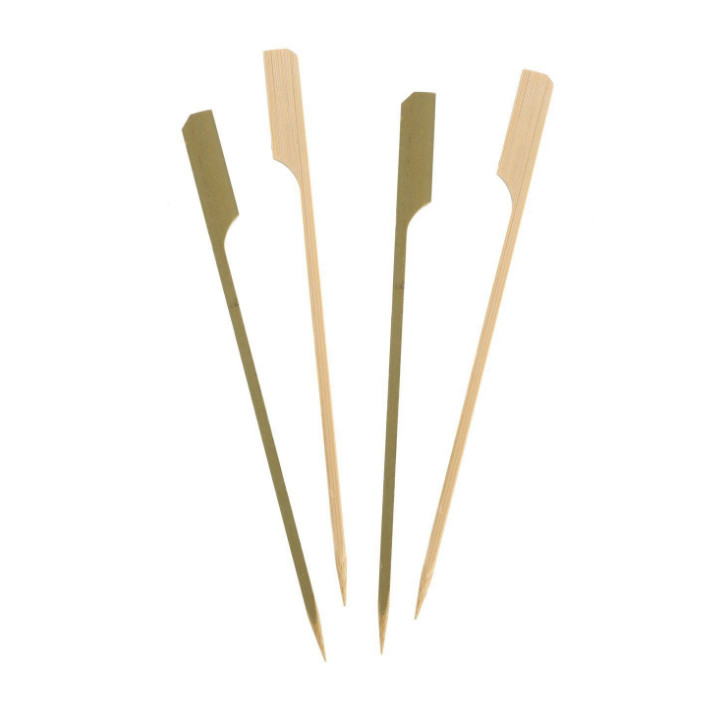 100pc Disposable BBQ Wooden 6 Inch Bamboo Skewers for Cocktail Party