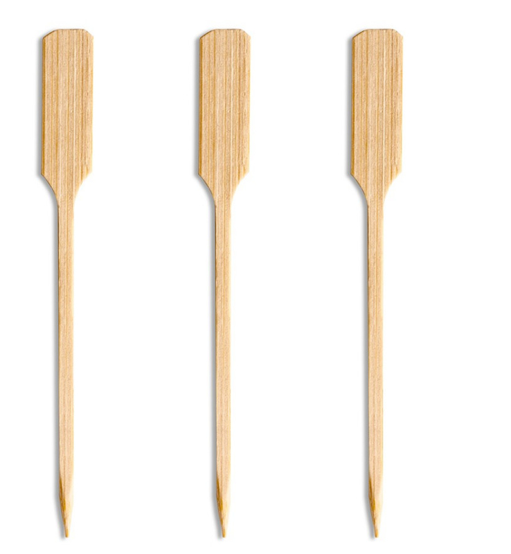 18cm Barbecue Skewers Paddle Bamboo Food Picks For Cocktail BBQ Party Supplies