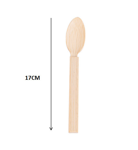 6.7inch Disposable Bamboo Cutlery Biodegradable Bamboo Spoons For Party
